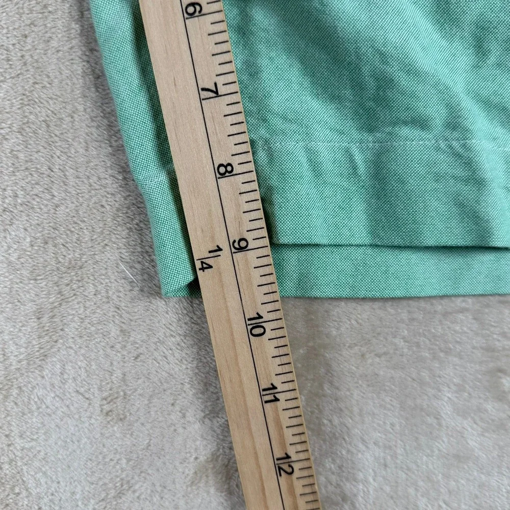 Polo Ralph Lauren Mens Green Oxford Cotton Classic Fit Shorts Size 40 Flat Front